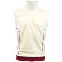 Carta Sport Men's Contrast Trim Pullover Cricket Vest in Maroon | Size: Small