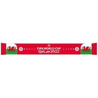 Wales Men's World Cup Jacquard Knitted Winter Scarf in Dark Red