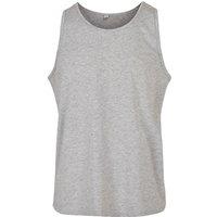 Build Your Brand Men's Basic Tank Top in Grey | Size: Medium