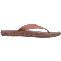 ABSOLUTE FOOTWEAR Men's Easy Slip On Padded Summer Holiday Toepost Flip Flops in Brown | Size: 10