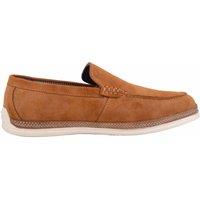 ABSOLUTE FOOTWEAR Men's Easy Slip On Casual Boat Deck Shoe Loafer in Tan | Size: 9