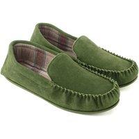 Eastern Counties Leather Men's Harris Suede Moccasins in Olive | Size: 10