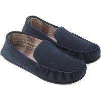 Eastern Counties Leather Men's Harris Suede Moccasins in Navy | Size: 9