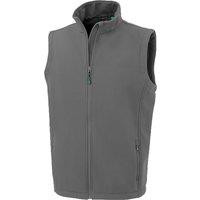 Result Men's Softshell Printable Body Warmer in Grey | Size: XL