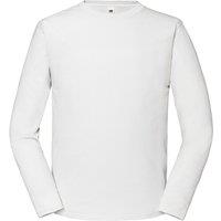 Fruit of the Loom Men's Iconic Premium Long-Sleeved T-Shirt in White | Size: Small