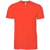 Bella + Canvas Men's Jersey Crew Neck T-Shirt in Dark Red | Size: Small