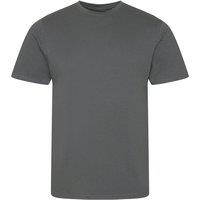 AWDis Men's Cascade logie T-Shirt in Charcoal | Size: Small