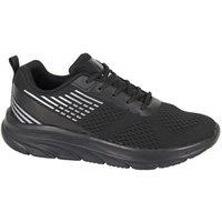 Rdek Men's Contrast Detail Lace Up Trainers in Black | Size: 6