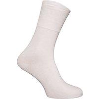 Universal Textiles Men's Stay Up Non Elastic Diabetic Socks (Pack Of 6) in White | Size: 6-11