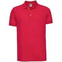 Russell Men's Pique Stretch Polo Shirt in Red | Size: XL