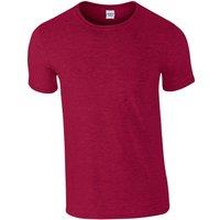 Gildan Men's Plain Grey T-Shirt in Red | Size: Medium