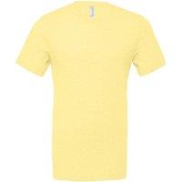 Bella + Canvas Men's Heather Cvc Short Sleeve T-Shirt in Yellow | Size: Large
