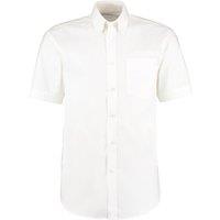 Kustom Kit Men's Oxford Short-Sleeved Formal Shirt in White | Size: 16 inches