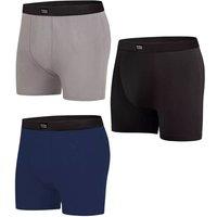 Atlas for Men Men's Boxer Shorts (Pack of 3) in Black | Size: 3XL