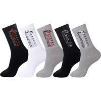 Atlas for Men Men's Sports Socks (Pack of 5) in Black | Size: 5.5-8