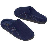 Atlas for Men Men's Fleece Lined Slippers in Navy | Size: 10.5