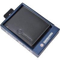 Lambretta Men's Logo Leather Wallet in Black
