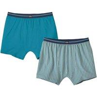 Atlas for Men Men's Boxer Shorts Pack of 2 in Duck Egg Blue | Size: Large