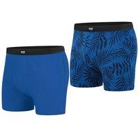 Atlas for Men Men's Stretch Boxer Shorts Pack of 2 in Blue | Size: 3XL