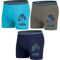 Atlas for Men Men's Stretch Boxer Shorts (Pack of 3) in Duck Egg Blue | Size: 4XL