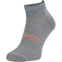 COMODO Men's 1 Pack Merino Wool Ankle Trail Sport Running Socks in Light Grey | Size: 6-8