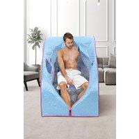 H&O Direct Personal Full Body Sauna Spa in Blue