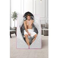 H&O Direct Portable Sauna Tent With Chair Realxing Body Sauna Steam in Silver