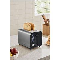 Living and Home 2 Slice Toaster with 7 Browning Levels in Silver