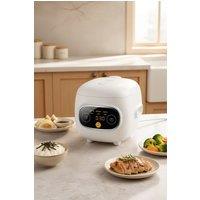 Living and Home Midea 1.2L 3-Cup Multi-functional Mini Rice Cooker Touch Control with 6 Menus, 24 H Timer in White