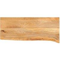 Berkfield Home Table Top Live Edge 70x40x2.5 cm Solid Wood Mango in Brown