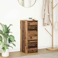 Berkfield Home Sideboard Old Wood 29.5x34x76 cm Engineered Wood in Brown