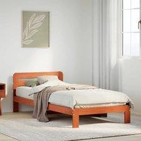 Berkfield Home Bed Frame without Mattress Wax Brown 90x190 cm Single Solid Wood Pine