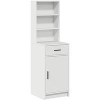 Berkfield Home Tall Cabinet White 40x41x135 cm Made of Engineered Wood | Size: 40 x 41 x 135 cm