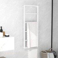 Berkfield Home Towel Rack White 45x10x115 cm Steel | Size: 45 x 10 x 115 cm