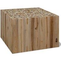 Berkfield Home Coffee Table Genuine Teak 50x50x35 cm in Brown | Size: 50 x 50 x 35 cm