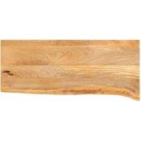 Berkfield Home Table Top Live Edge 80x40x3.8 cm Solid Wood Mango in Brown