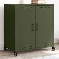 Berkfield Home Sideboard Olive Green 68.5x39x72 cm Steel