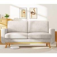 Dprodo Deep Seat Loveseat Sofa, 172cm Mid Century Modern Couches in Light Grey | Size: 1 Pack