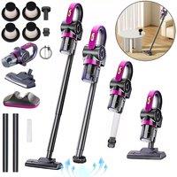 Hinsinc 4-in-1 handheld cordless vacuum cleaner, suitable for carpets, floors & pet hair in Black | Size: 100 cm