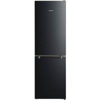 Living and Home 174L Freestanding Tall Fridge Freezer with Reversible Door Hinge in Black