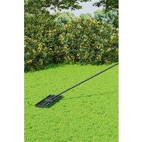 Living and Home Lawn Levelling Rake with 213cm Stainless Steel Handle in Black
