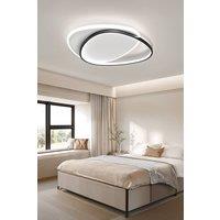 Living and Home Indoor Triangular LED Ceiling Light in Black