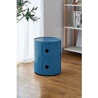 Living and Home Multi-Tiered Plastic Storage Drawer Unit in Blue