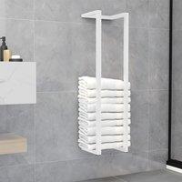 Berkfield Home Towel Rack White 25x20x95 cm Steel | Size: 25 x 20 x 95 cm