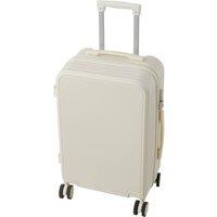SHEONLY 21 inch Suitcase with Combination Lock & USB Charging Port in White