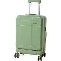 SHEONLY 20 inch Front Opening Suitcase with Combination Lock in Green