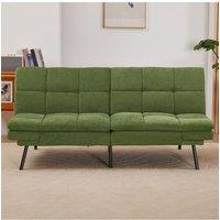 Living and Home Green Chenille Foldable Sofa Bed