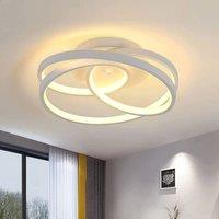 Pheashine Modern Minimalist LED Ceiling Light, 40W, White, 3000K Warm Light, 30cm in White