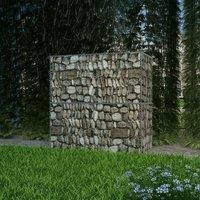 Berkfield Home Gabion Basket Galvanised Steel 100x50x100 cm in Silver | Size: 100 x 50 x 100 cm