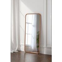 Yearn Mirrors Sherwood Oak Framed Curved Wall Mirror in Natural